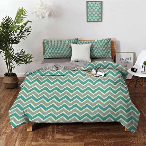 

zigzag stripes pattern angular design retro design inspirationsbedding 3-piece set