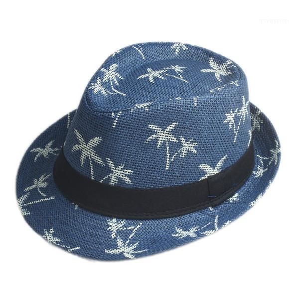 

men women straw fedora hat cappelli jazz felt summer flower panama hat elegant gorras hombre sun cap1, Blue;gray