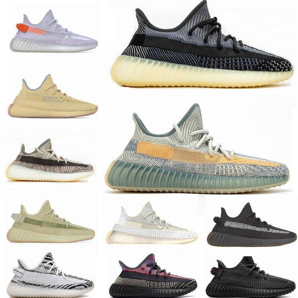

kanye 2020 men women running shoes v2 yeeeeezy west earth cinder static true form yecheil reflective trainers sneakers