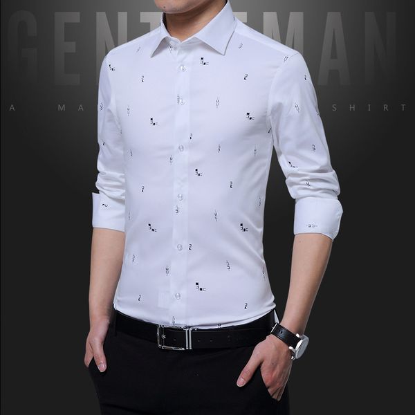 

2021 new spring men's long-sleeved mens casual good quaiity man fashion shirt plus size 5xl, White;black