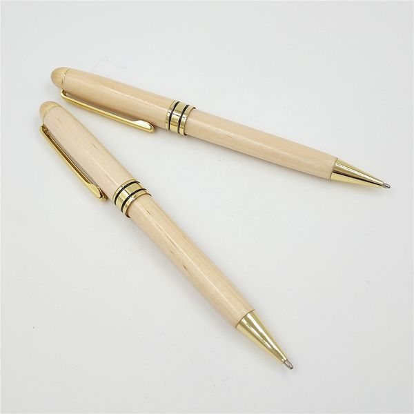 

1 PC 0.5mm Office wood Ballpoint pen stylo pennen boligrafos kugelschreiber canetas penna kalem pens for writing caneta 03689, Black