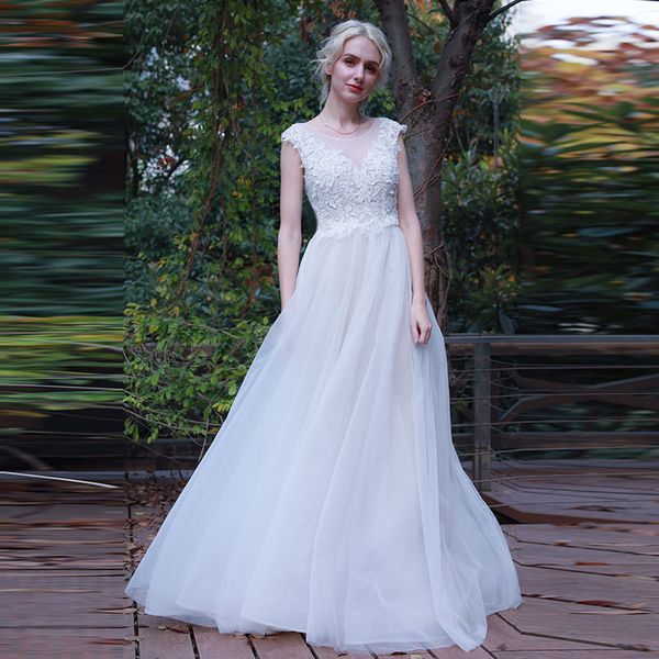 

2021 new sleeveless dress bride dressed as a wedding gown gj9t, Blue;red