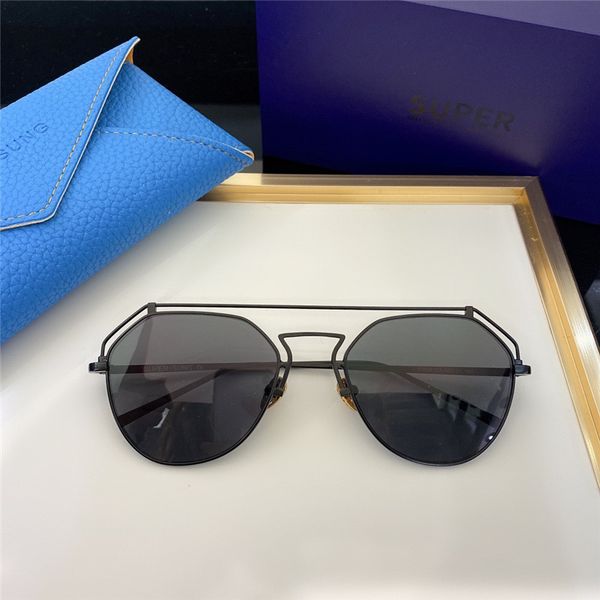 

ss028 fashion sunglasses with uv protection for men and women vintage oval metal frame popular come with case classic sunglasses, White;black
