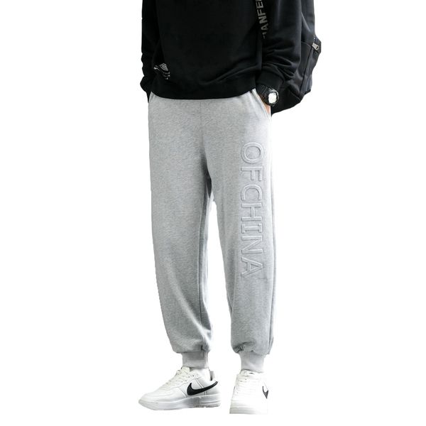 

men's autumn tracksuit man pants street wear sweatpants lj201103, Black