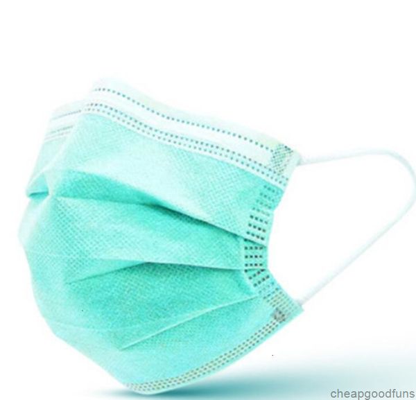 

face stock in colorful mask 3 layer balck gray pink dust mouth masks cover 3-ply non-woven