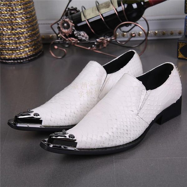 

mens studded loafers hidden heel shoes for men rivets wedding shoes italy crocodile skin spiked loafers oxford leather men, Black