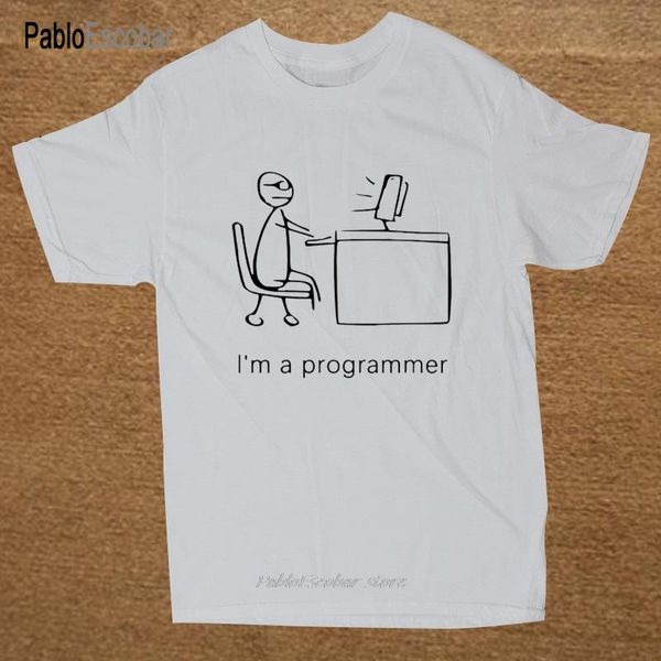 

i'm a programmer men cotton short sleeved round neck funny geek design computer hoodie designers t shirts sweatshirt