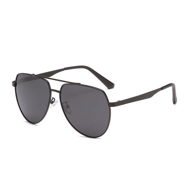 

sunglasses for men and women metal-framed polarized sunglasses for pilots retro driving glasses, White;black