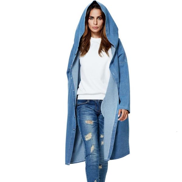 

good quality factory directly long denim jeans jaket women