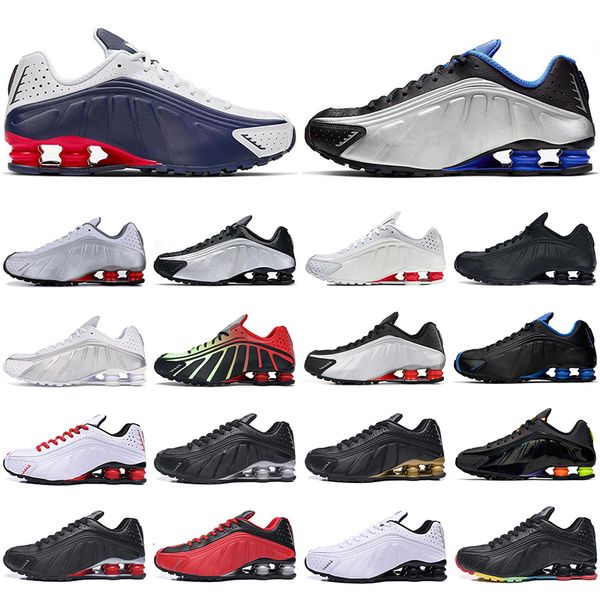 

new r4 outdoor shoes mens trainers triple white black neon gold silver racer blue usa comet red men outdoor jogging walking sports sneaker