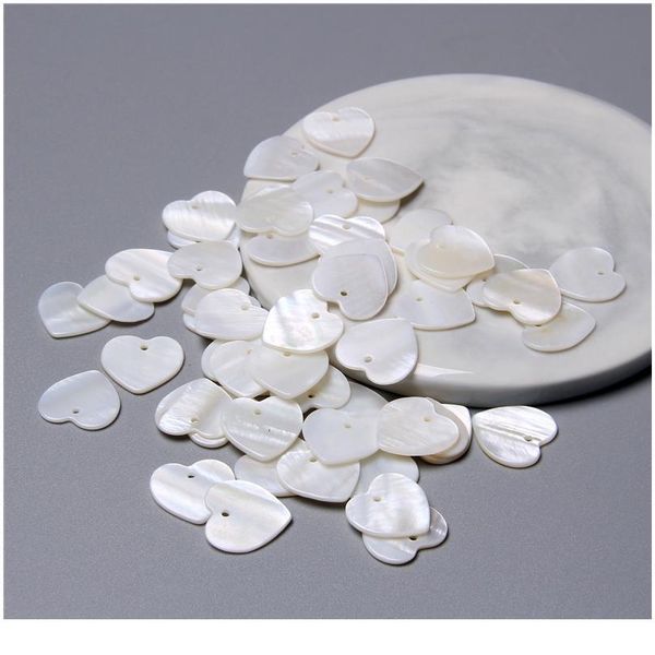 

natural mother of pearl shell charm connector pendant for jewelry making earring freshwater white round square shell cha qylwgr, Black