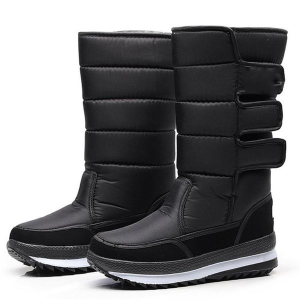 

more women size 39.41 in winter boots with velvet warm girl boots non-slip comfortable warm ladies, Black