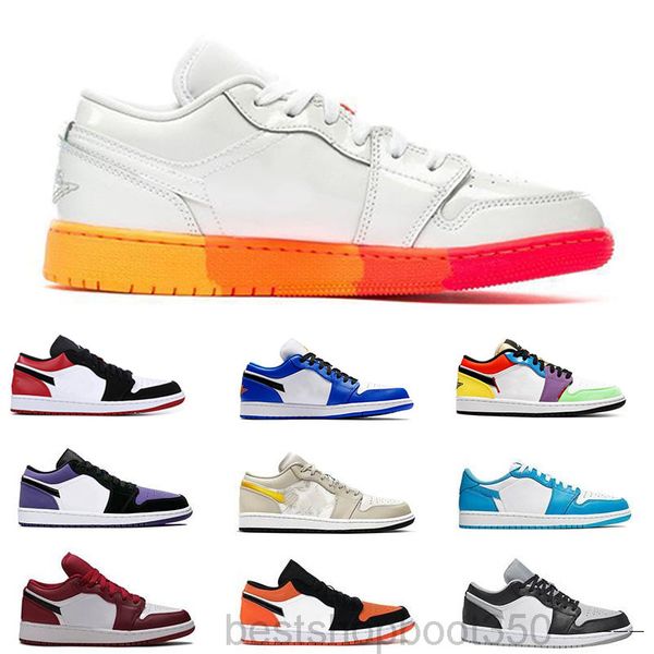 

new low jumpman 1 1s basketballs shoes grey black sail og sp travis scotts unc hyper royal n7 men women sneakers trainers ff9q