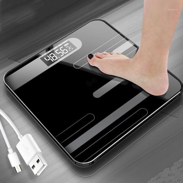 

floor scales bathroom body fat scale glass electronic smart scales usb charging lcd display body weighing digital weight scale1