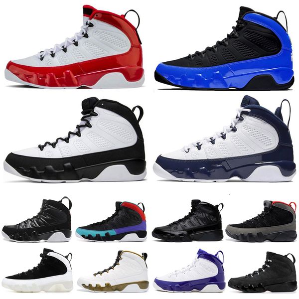 

fashion gym red 9 9s men high basketball shoes black blue og space jam statue mens classic outdoor comfortable sneakers trainers shoes, White;red