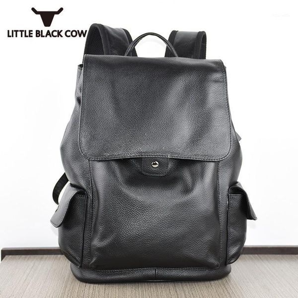 

backpack fashion casual lapschool book bags mens genuine leather female travel bagpack big capacity mochila hombre1