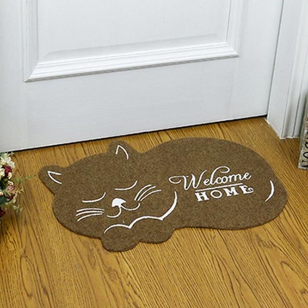 

cat shape door mat 3858cm floormat kitchen carpet toilet tapete water absorption rug non slip porch mat cc 002 sqcidc ppshop01