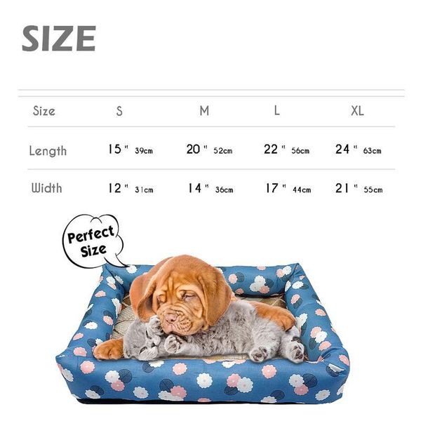 

waterproof pet bed mat small medium large dogs sleeping beds cooling for summer non-slip washable pets cat kenn wmtqpt