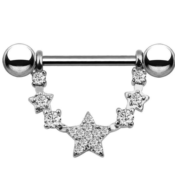 

2pcs нержавеющей стали cat сосков пирсинг украшения 14g кристалл сосков пирсинг сосков бар sexy кольцо установить пирсинга ювелирные изделия, Slivery;golden