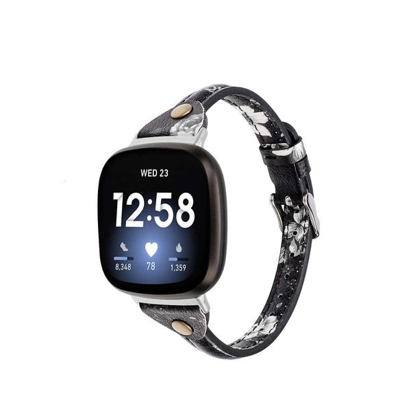 

it is suitable for fitbit sense watch t-type head leather personalized versa3 reprentative strap