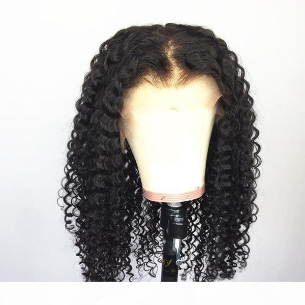 

360 lace frontal wigs 130% denisty human hair wigs for black women curly brazilian virgin hair pre plucked lace wigs with baby hair, Black;brown