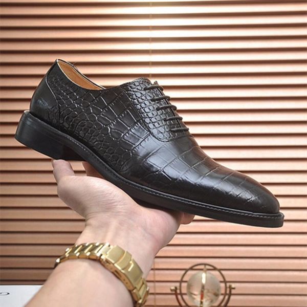 

a1 sell winter of new men's luxurious brand peas shoes designers dress shoes driving shoes for men, Black