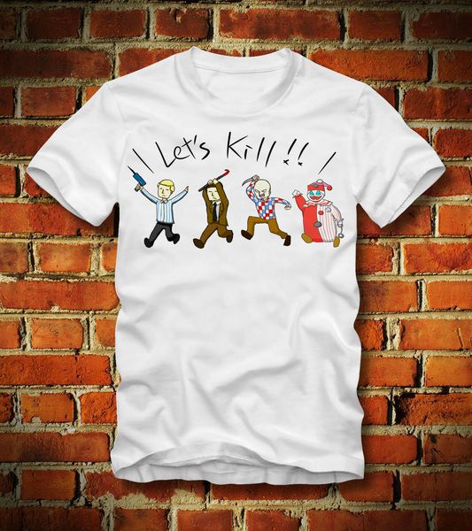 

let's kill serial killer clown bundy dahmer lsdcartoon men new fashion funny sport hooded sweatshirt hoodie t shirt