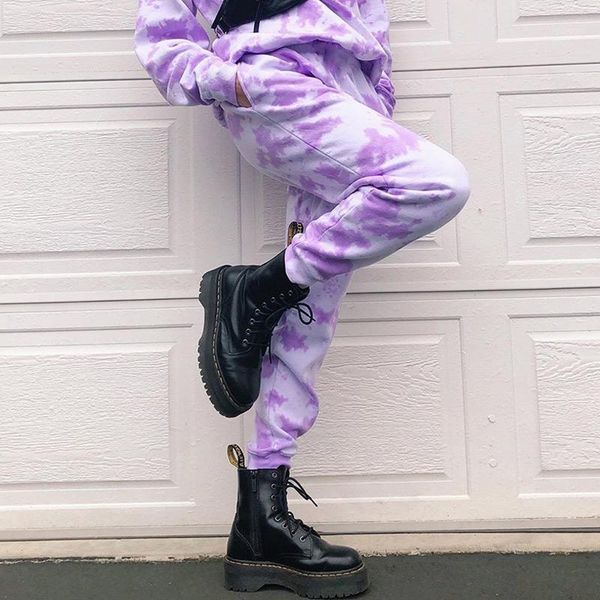 

summer high waist harem pants women dyeing printed capris female sports pant 2020 new autumn streetwear fashion ladies bottoms1, Black;white