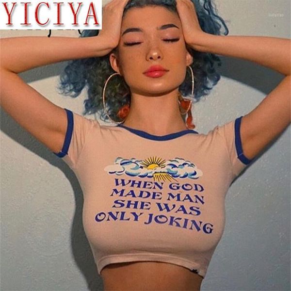 

solid color short sleeve t-shirt women summer cotton short graphic t-shirt woman skinny striped cropped1, White