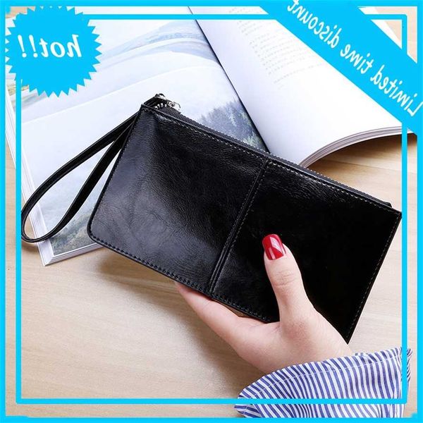 

women long mode rits clutch handbag 2020 new mobile telephone bag cardholder dunne wallet, Red;black