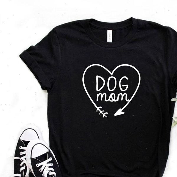 

dog mom arrow print women tshirt cotton funny t shirt gift for lady yong girl street tee 6 colors mf 20, White