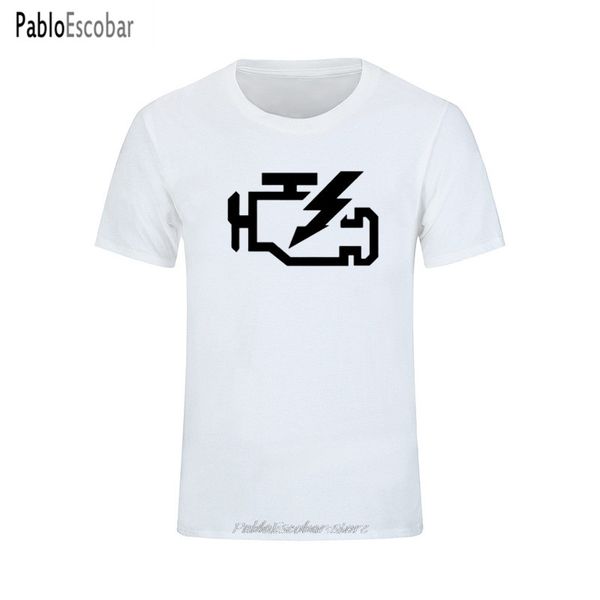 

summer new check engine light print cotton man short sleeve casual plus size hoodie designers t shirts sweatshirt