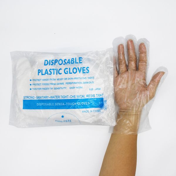 

gloves fold extra plastic size large pe disposable