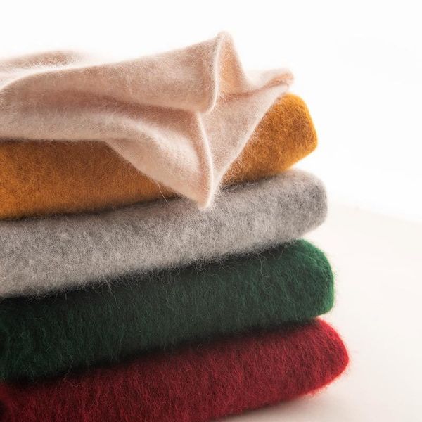 

2021 100% mink cashmere knitting sweaters for women soft pullovers new fashion 10colors ladies jumper standard clothes qa6y, White;black