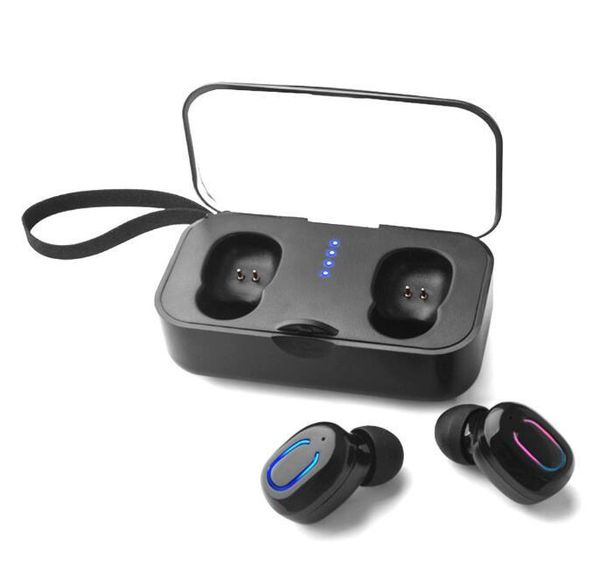 

ti8s bluetooth 5.0 earphones tws wireless earphone in-ear handssports mini earbuds headset with mic charging box