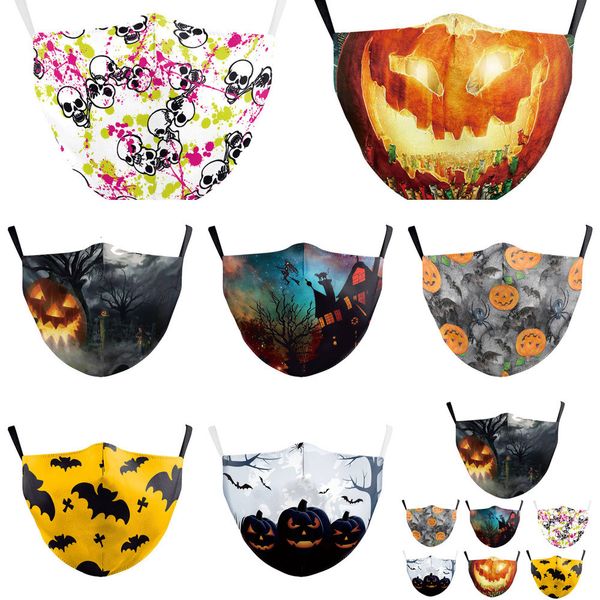 

masks fashioon face mask black face yellow halloween facemask women men 3d dustproof and haze printed mask wholesale gwc3330