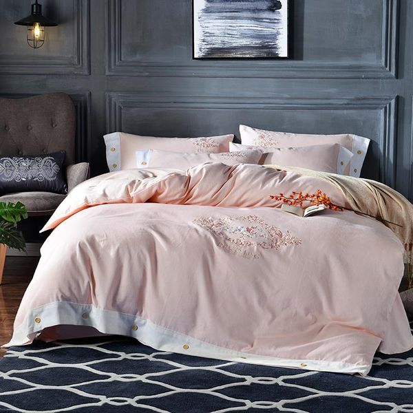 

bedding sets cotton wool bedsheet set quilt/duvet cover bed pillowcase oriental embroidery luxury king 4pieces  size