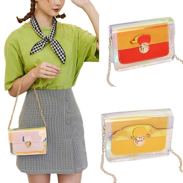 

fashion women bags pvc handbag shinny shoulder bag female laser crossbody multipurpose single-shoulder waterproof purse