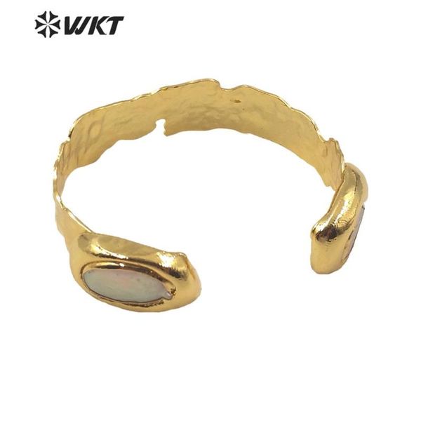 

bangle mpb020 fashion women freshwater pearl in gold eletroplated for gift, Black