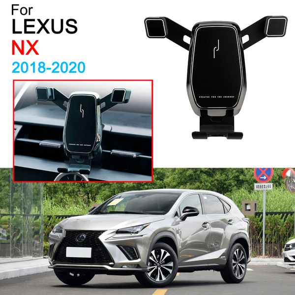 

43fgair vent mount car clip clamp mobile phone holder for lexus nx accessories 2019 2020