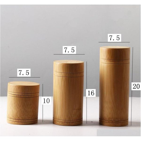 

bamboo storage bottles jars wooden small box containers handmade for spices tea coffee sugar receive with l sqcmvs ppshop01