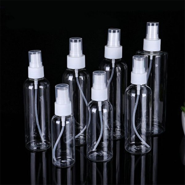 

50ml 60ml clear plastic portable spray bottle empty bottles refillable mist pump perfume atomizer travel a05