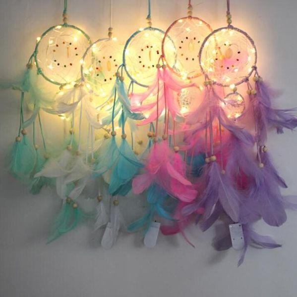 

led shine dream catcher bedroom small night light sitting room decoration birthday party gift boy girl fashion toys wy373w