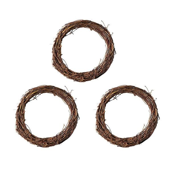 

3pcs christmas vine ring diy crafts natural grapevine wreaths 10 inch
