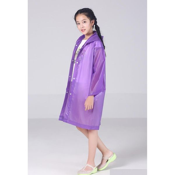 

kids hooded transparent jacket raincoats rain coat poncho raincoat cover long girl qylmny tore2010