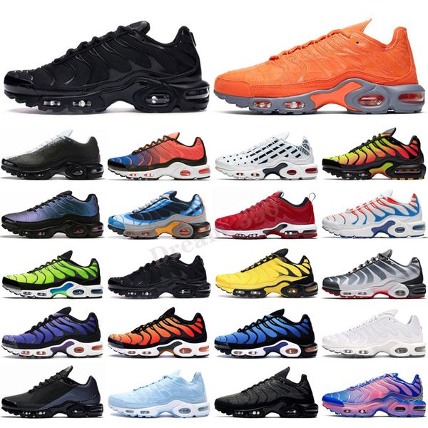 

2020 tn plus se run shoes mens white black hyper psychic blue deluxe 3d glasses breathable fashion sports sneakers trainers size 40-46