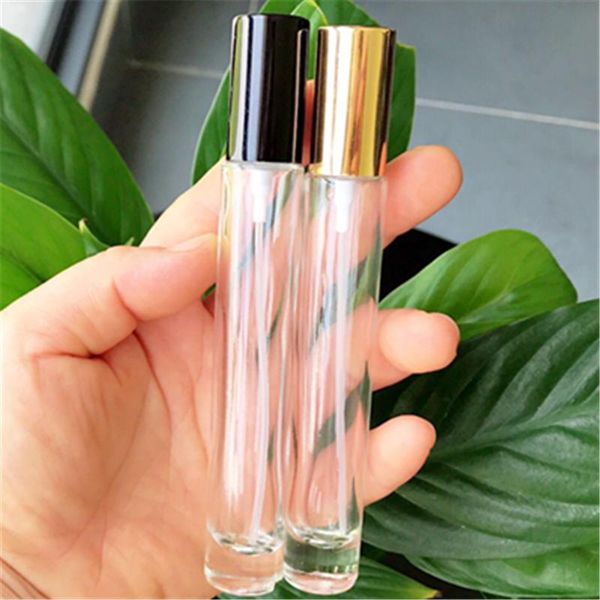 

storage bottles & jars fx10h-10ml transparent long tube bottle perfume glass empty spray 100pcs/lot