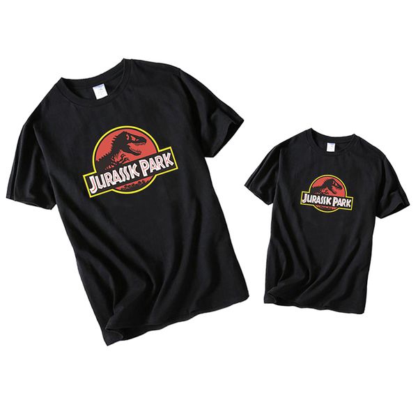 vestiti di corrispondenza della famiglia padre e figlio camicia dinosauro per bambini maglietta con stampa grafica t-shirt per bambini papà e vestiti per bambini LJ201111