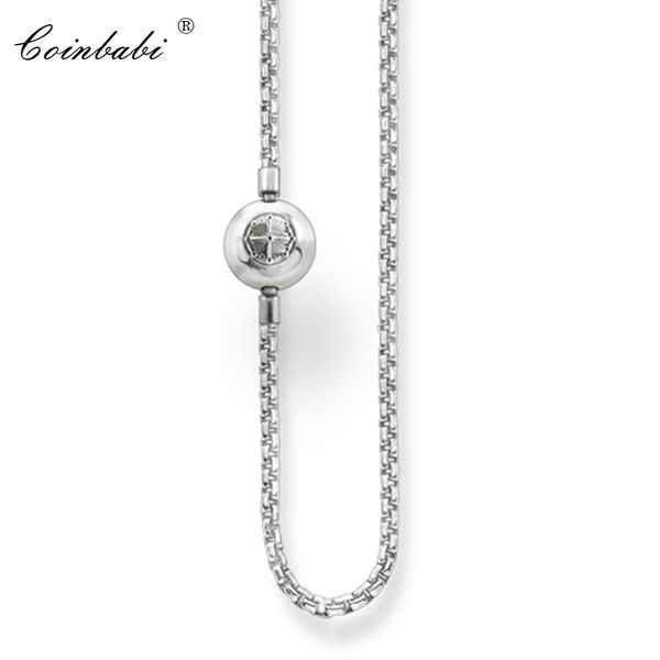 

necklace chain 925 sterling silver with folding clasp for women & men gift thomas style necklace fit ts karma diy