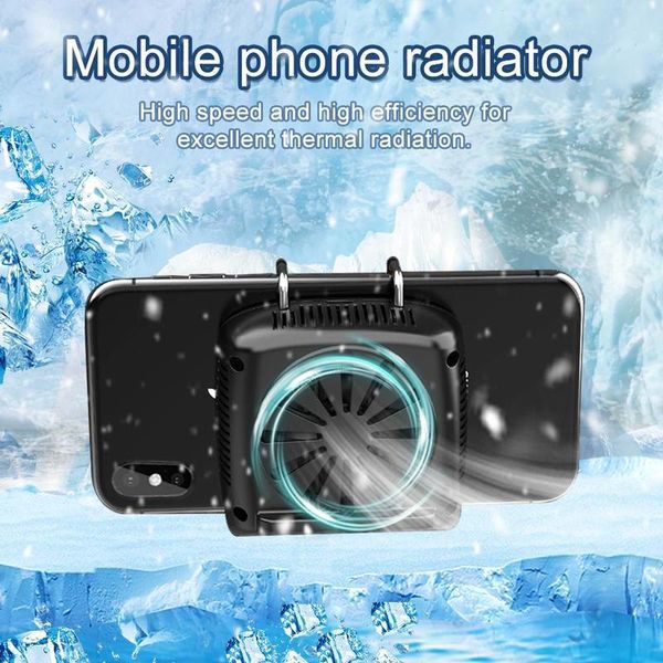 

mobile cooler phone cooling fan game heatsink audio aux radiator stand for iphone/samsung/xiaomi accessories